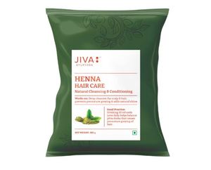 Polvo para el cuidado del cabello Jiva Henna 200 g Paquete de 2 (400 g) 100% Puro y Natural Limpia y nutre el cabello y las raíces y proporciona - Product Image 2