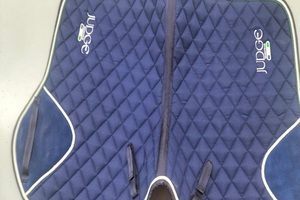 Almohadilla de Montar Acolchada Azul para Salto, Almohadilla Multiusos para Montar a Caballo, Forro Polar, Material de Poliéster, Equino, Riding House Kanpur India - Product Image 2