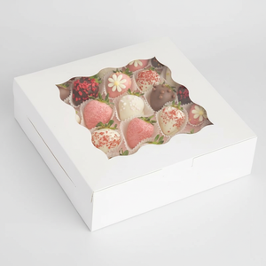 กล่องคัพเค้กทรงสี่เหลี่ยม 12 ช่อง แบบนำกลับบ้าน สำหรับบรรจุเค้กและขนมอบ พิมพ์ออฟเซ็ตบนกระดาษแข็ง ผลิตตามแบบเวียดนาม - Product Image 4