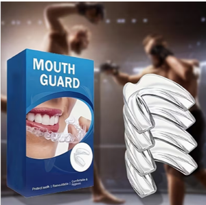 Protège-dents en silicone personnalisé HAWK SPORTS INDUSTRIES, anti-ronflement, anti-grincement des dents, moulable, réglable, universel - Product Image 6