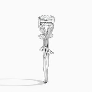 Anillo BOJ 021 con Corte Cojín, Plata 925, Diseño Azalea Twist, Anillo de Diamantes de 2ct, Color D, VVS1, Moissanita, Certificado GRA, Anillos en Oferta a Bajo Precio - Product Image 3