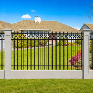 Panneaux de clôture en fer forgé sur mesure, clôture décorative de sécurité pour jardin extérieur, pour propriétés résidentielles et commerciales - Product Image 1