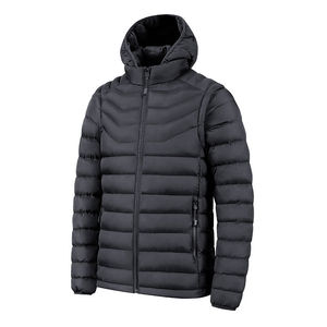 Professional Wholesale New Customized Lightweight Hooded Coated Waterproof Windproof Winter Puffer Jacket <b>Men</b> Plus Size - Product Image 5