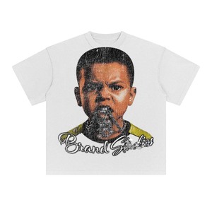 เสื้อยืดผู้ชายผ้าฝ้าย 100% ทรงหลวม พิมพ์ลาย เสื้อยืดทรงบ็อกซี่ ผ้าฝ้ายพรีเมียม สีดำ พิมพ์ลายกราฟิก DTG รับสกรีนโลโก้ สไตล์สตรีทแวร์ - Product Image 3