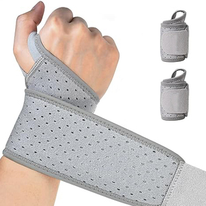 Muñequeras Ajustables de Nailon para Gimnasio, Bandas de Soporte para Levantamiento de Pesas, Elásticas y Cómodas con Cierre de Gancho y Bucle, y Lazos para el Pulgar - Product Image 3