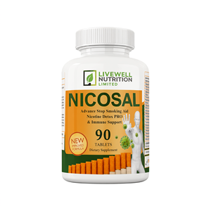 Livewell Nutrition Nicosal 90 Tabletas, Ayuda para Dejar de Fumar, Desintoxicación de Nicotina, Apoyo Inmunológico, Suplemento Dietético - Product Image 3