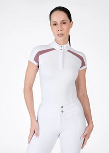 Camisa de equitación para mujer de tela suave al tacto, diseñada para brindar comodidad, flexibilidad y una apariencia elegante para la competencia. OEM - Product Image 4