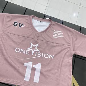 Maillot de rue américain 100% polyester de haute qualité nouveau design avec maille respirante sur les techniques imprimées de taille - Product Image 4