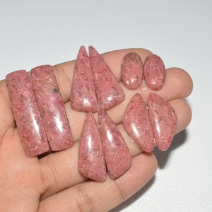Magnifique pierre précieuse de rhodonite rose |   Finition naturelle lisse |   Taille 15-25 mm 100 grammes |   Fournitures pour la création de bijoux de créateurs - Product Image 4