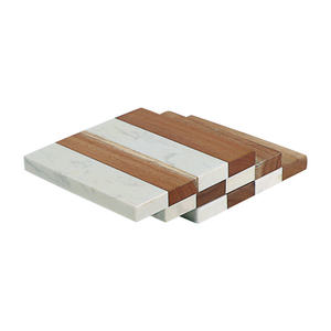 Posavasos Cuadrados de Madera y Mármol al por Mayor |   Posavasos Personalizado Resistente al Calor para Oficina, Hogar y Mesa - Product Image 1