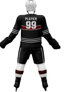 Uniformes de hockey sur glace unisexes personnalisés 100% polyester, imprimés par transfert thermique, respirants, ensemble de hockey sur glace, nom de l'équipe, logo sur le devant, adultes - Product Image 5