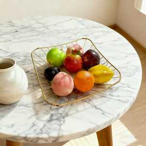 Vibrant Pink Metal Wire Fruit Bowl Round Tabletop Vegetable <b>Basket</b> Decorative Kitchen Countertop Storage Organizer Serving Bowl - Product Image 3