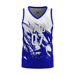 Maillot de basket-ball unisexe sur mesure pour adultes, taille plus, nom de l'équipe imprimé par transfert thermique, respirant, vêtements d'entraînement de basket-ball - Product Image 1