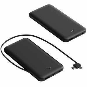 Câble USB double extrémité Type-C, chargeur de téléphone portable portable 10000 mAh, batterie externe, compatible avec les banques d'alimentation et les stations d'alimentation - Product Image 1