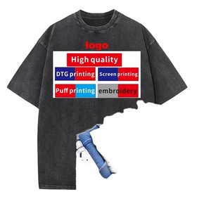 Camiseta de Alta Gama para Hombre, Diseño Vintage Retro, Logotipo Impreso por Sublimación, Tejido de Punto, 230g, 100% Algodón, Diseño en Blanco - Product Image 1