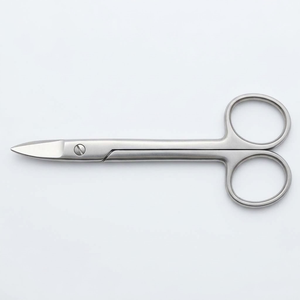 Ciseaux dentaires pour couronnes 4,5 pouces, ciseaux chirurgicaux incurvés à dents en acier inoxydable, instrument dentaire professionnel - Product Image 5