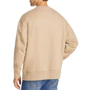 Wholesale Heavyweight Cotton Crew Neck <b>Sweatshirts</b> For Men High Quality Solid Color Casual Pullover Oversized Fit <b>Sweatshirt</b> - Product Image 4