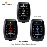 Masseur pour les pieds et les jambes, bottes de compression d'air à 6 chambres, batterie 5200mAh, écran tactile LED, AS ALL STAR CE