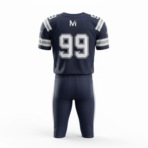 Uniforme de football américain personnalisé, tissu extensible quadridirectionnel durable, coupe ajustée, maillot de football pour sports d'équipe - Product Image 3