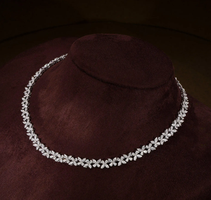 Elegante Collar de Plata 925 con Diamante Cultivado en Laboratorio, Certificado IGI, Corte Marquesa, Estilo Vintage, para Mujer - Product Image 3