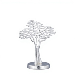 Modern Aluminum <b>Decorative</b> Tree Sculpture Handmade Eco-Friendly Figurine for Housewarming and <b>Baptism</b> Tabletop Home <b>Decor</b> - Product Image 1