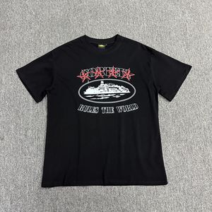 Camiseta para Hombre, Teñida, de Algodón, Estilo Vintage, Lavada, Casual, Corte Regular, Top Básico de Verano, Proveedor OEM - Product Image 5