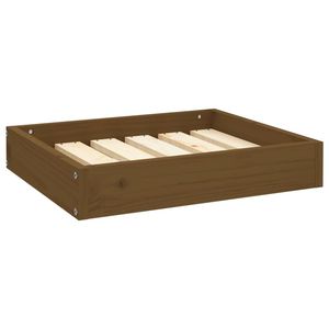 Letto per cani in legno massello di pino marrone miele 20.3 "x 17.3" x 3.5 "comodo letto per animali domestici per il tuo amico peloso - Product Image 2