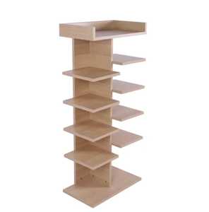 Étagère à livres géométrique en forme de S à 6 niveaux, étagère de rangement moderne en forme de Z, bibliothèque ouverte en bois, séparateur de pièce pour salon, bureau à domicile - Product Image 5