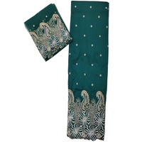 Wrappers George africain nigérian pas cher prix tissu de soie pour robe de mode brodé décoration par le vendeur indien fabricant