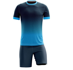 Maillot de football rouge pour homme, manches courtes, col rond, 100% polyester, respirant, coupe athlétique, ensemble short noir, toutes saisons - Product Image 6