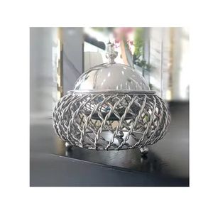 Luxury Stainless Steel Buffet Food Warmer with Gold Stand Handle Dome Lid Chafing <b>Dish</b> Catering <b>Serving</b> <b>Set</b> Display - Product Image 4