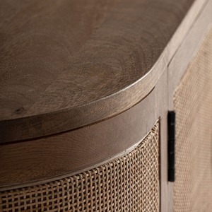 High Quality Teak Wood <b>Sideboard</b> with Woven Rattan Doors – Elegant Modern Cabinet for Dining and Living Room - Product Image 4