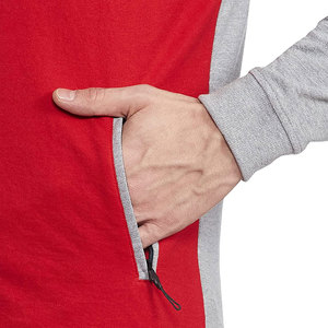 Chándal Unisex Gris y Rojo 2 en 1, Informal, Transpirable, de Forro Polar, con Cremallera Completa y Bolsillos Laterales, para Otoño, Corte Holgado - Product Image 6