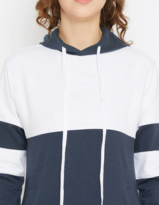 Sudadera con capucha personalizada para mujer 2026, informal, con cremallera, ajuste ceñido, cómoda, transpirable, con cordón, 100% algodón polar, invierno, GSM personalizado - Product Image 5