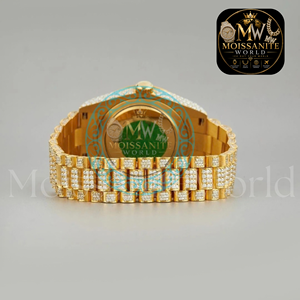 Hip Hop Bust Down Custom Automatic Mechanical <b>Watches</b> Luxury Brand Gold Iced Out VVS D Moissanite Diamond <b>Watch</b> for <b>Men</b> ODM OEM - Product Image 3