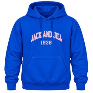 เสื้อฮู้ดดี้ผู้หญิง Jack and Jill สวมใส่สบาย ทรงหลวม มีกระเป๋าหน้า พร้อมโลโก้แบบกำหนดเอง สไตล์ลำลอง - Product Image 1
