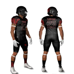 Ensemble d'uniformes de football américain Tigers pour hommes, maillot sublimé à manches courtes, pantalon ajusté anti-humidité, toutes saisons - Product Image 1