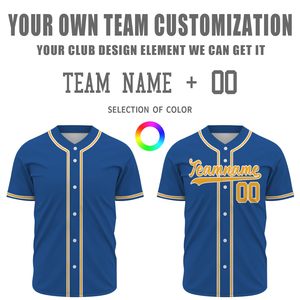 Customize Embroidery Baseball Jersey Style Shirt Wholesale <b>Cheap</b> Price Best Design Baseball Jersey Wholesale with Customization - Product Image 3