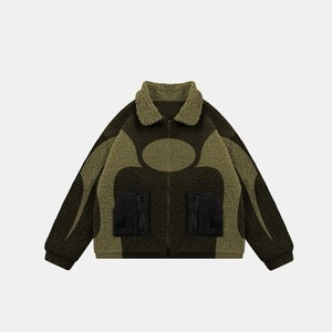 Nouvelle conception Veste en toile polaire Sherpa pour homme Légère Hiver Col montant à capuche Imperméable Écologique Réversible - Product Image 4