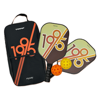 Ensemble de raquettes de pickleball TOPPRO haut de gamme en fibre de verre et polypropylène avec noyau en nid d'abeille de 14 mm d'épaisseur et poignée en PU pour 2 joueurs