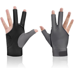 Guantes Antideslizantes para Billar y Snooker con Servicio OEM ODM 2026, Guantes de Billar de Alta Calidad Antideslizantes de 3 Dedos - Product Image 3
