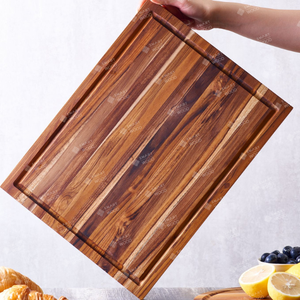 Tabla de Cortar Rectangular Grande de Madera: Serie RoyalTeak |   Revestimiento de Madera de Teca Ecológico, Precio de Fábrica, Tamaño Personalizado - Product Image 3