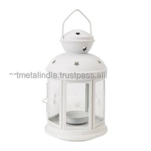 <b>MINI</b> ANTIQUE WHITE MOROCCAN LANTERNS - Product Image 1