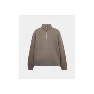 <b>Men</b>’s Quarter <b>Zip</b> <b>Sweatshirt</b> <b>Half</b> <b>Zip</b> Pullover Casual Fleece Top Custom Logo Private Label Workwear For Bulk Orders - Product Image 6