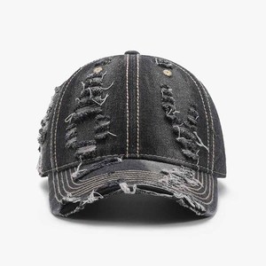Gorra de Béisbol de Mezclilla Desgastada, Unisex, Estilo Vintage, 6 Paneles, Ajustable, para Uso Casual, Talla Única para Adultos - Product Image 1
