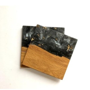 Personalized Epoxy Resin Coaster <b>Set</b> Custom Logo Corporate Gift Wholesale - Product Image 5