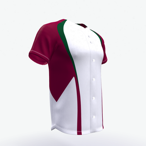 Maillot de baseball à manches courtes personnalisé avec logo, imprimé par transfert thermique, vêtements de sport, vente en gros, haute qualité, pas cher, pour hommes - Product Image 3