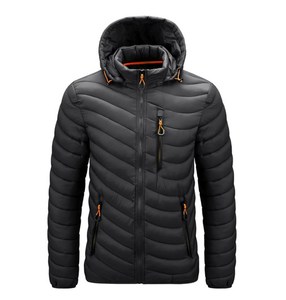 Chaqueta de Invierno Casual Unisex, Cortavientos, con Cierre de Cremallera, Protección UV, Transpirable, de Secado Rápido, Rellena de Plumón, con Cuello Alto - Product Image 1
