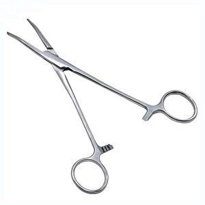 Pinza Hemostática Curva de Acero Inoxidable para Cirugía General y ORL, Instrumento Quirúrgico Manual para Pinzado Preciso de Vasos y Control de Hemorragias - Product Image 3
