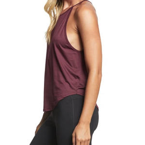 Nouveau style – Débardeur d'été en polyester doux et respirant pour femme, col en V, coupe ajustée, séchage rapide, t-shirt de sport avant. - Product Image 4